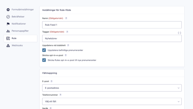G-Rule Gravity Forms integration